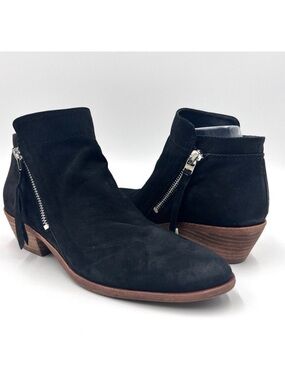 Sam Edelman Parker Ankle Boot Black Suede Size 8